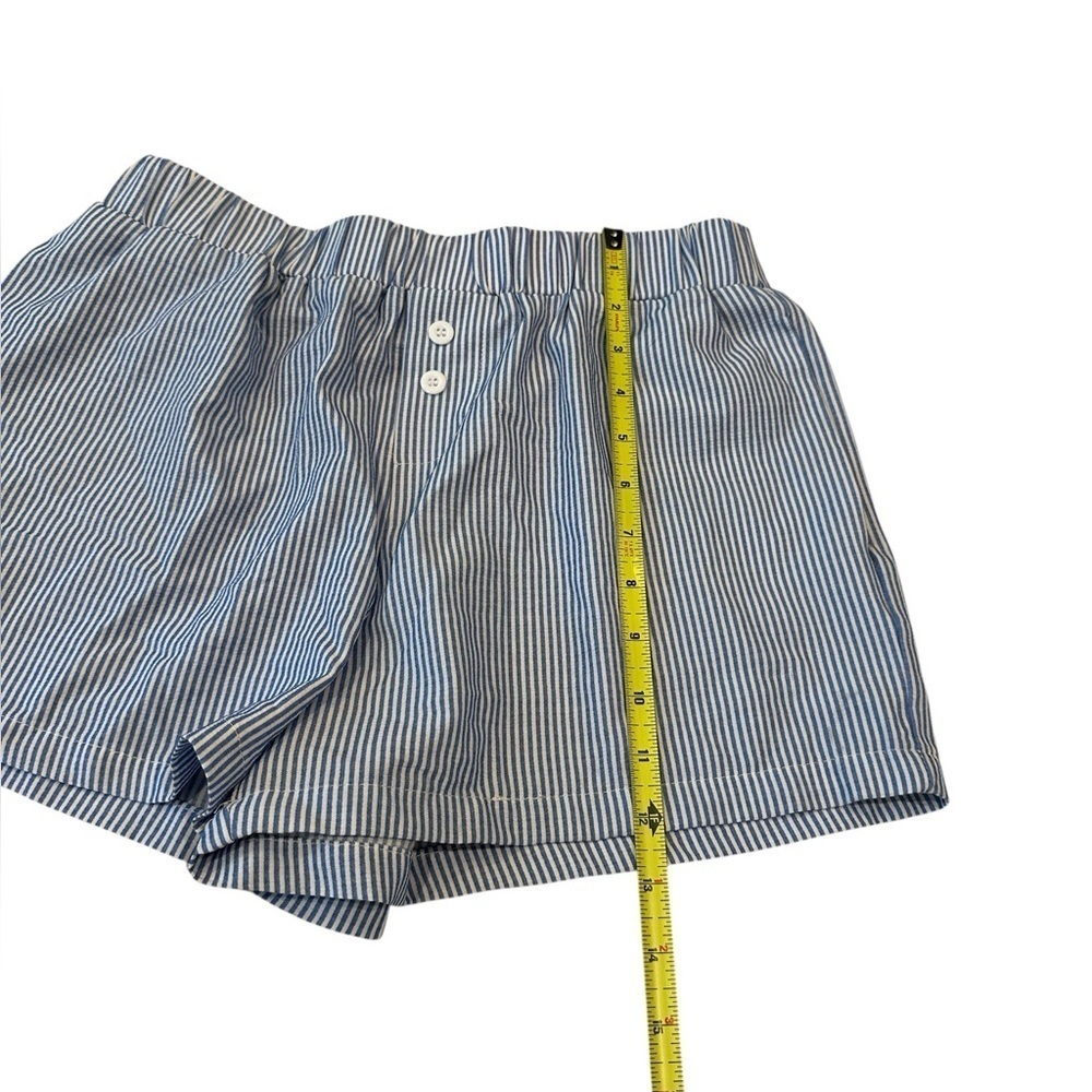 BTFMB Blue and White Striped Women’s Casual Flowy Boxer Shorts Small - Picture 6 of 8